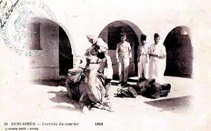 Beni-Abbes - Courrier  Arrivee - 1910